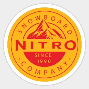 Nitro Snowboards Powder Power Red Sticker